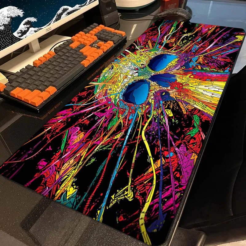 

HD Print Graffiti Mousepad Gaming Speed Keyboard Pads Natural Rubber Mouse Pad XXL Rubber Carpet Locked Edge Mouse Mat 900x400mm