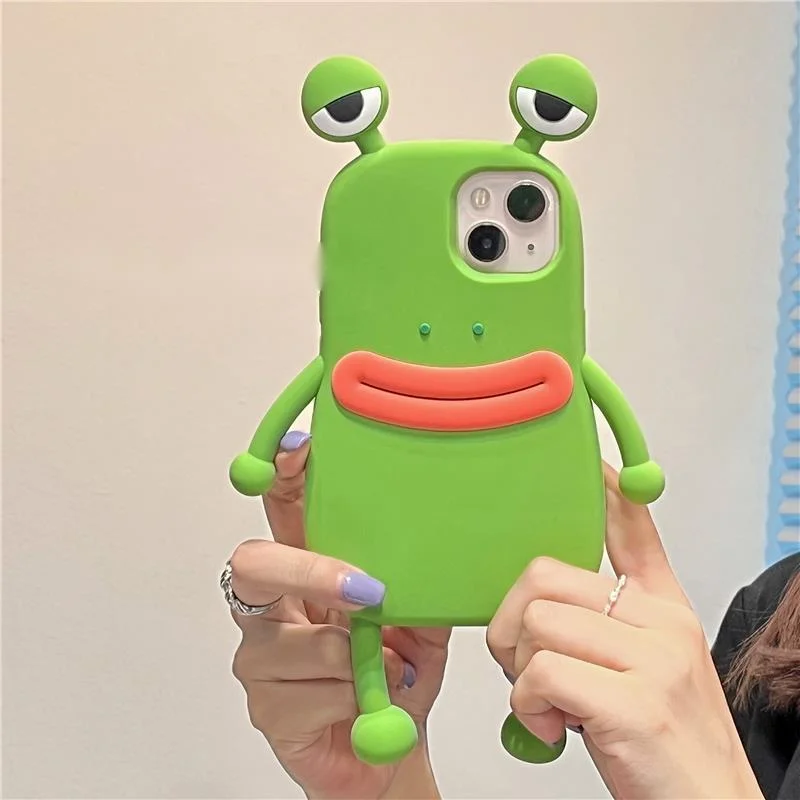 Zhao Lusi's same frog is suitable for iPhone 14 funny 13 Pro Max iphone12 phone case 11 silicone_voghion.com
