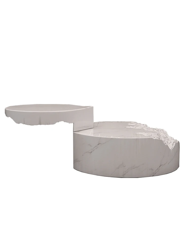 

YY Coffee Table Silent Style round Light Luxury Modern Creative High and Low Minimalist