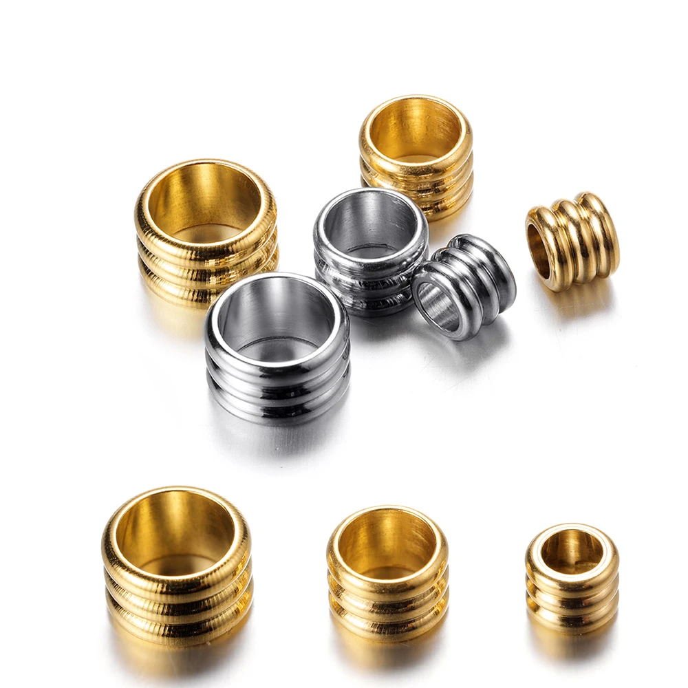 Stainless steel spacer beads 20pcs 3mm 5mm 6mm for DIY jewelry making