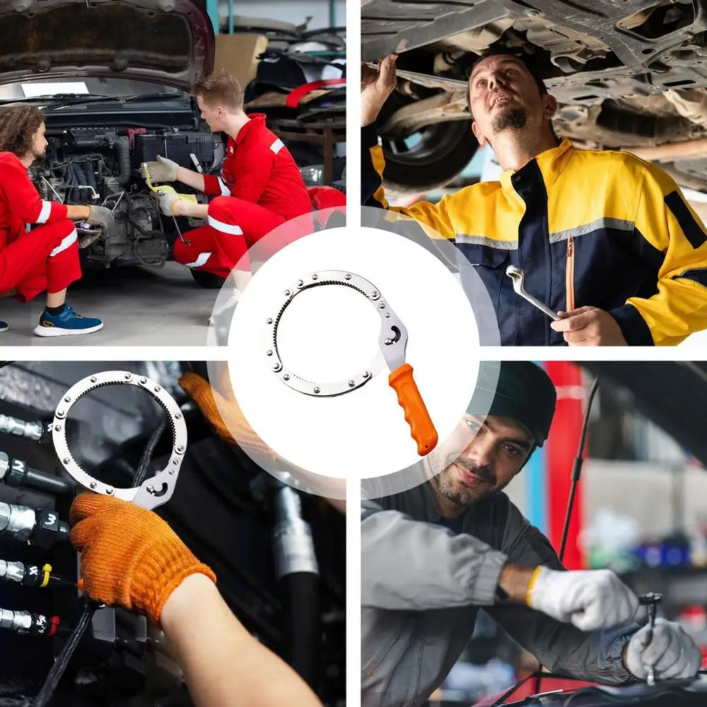 Adjustable Oil Filter Pliers Adjustable Oil Filter Removal Pliers Wrench Handcuff Design Precise Fit Vehicle Maintenance Gadget