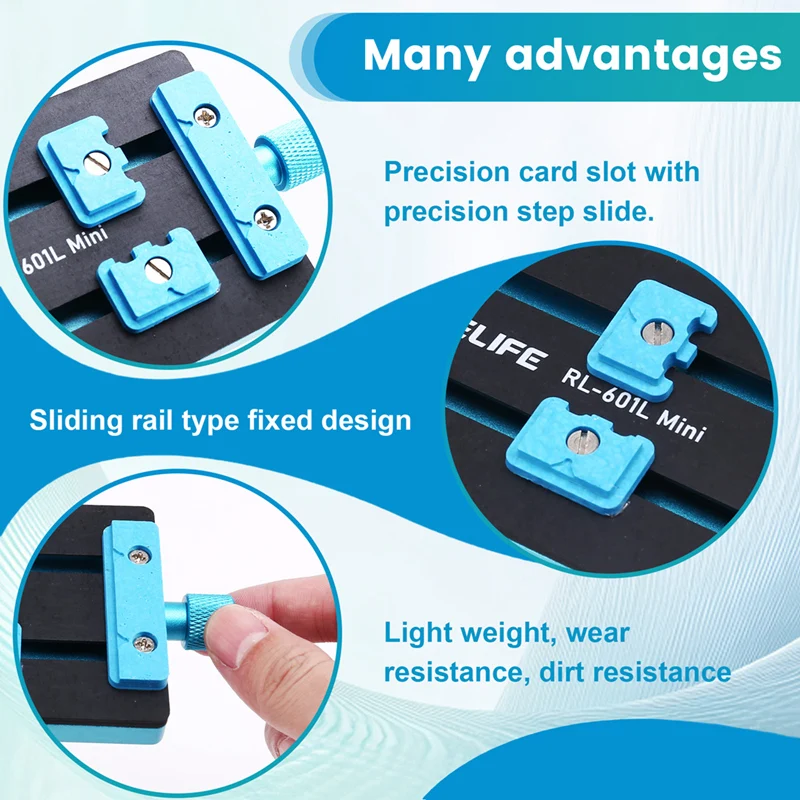 RELIFE RL-601I Universal Rotary Adjustable Metal Clip Fixture For Mobile Phone Motherboard IC Chip Welding Repair Tools