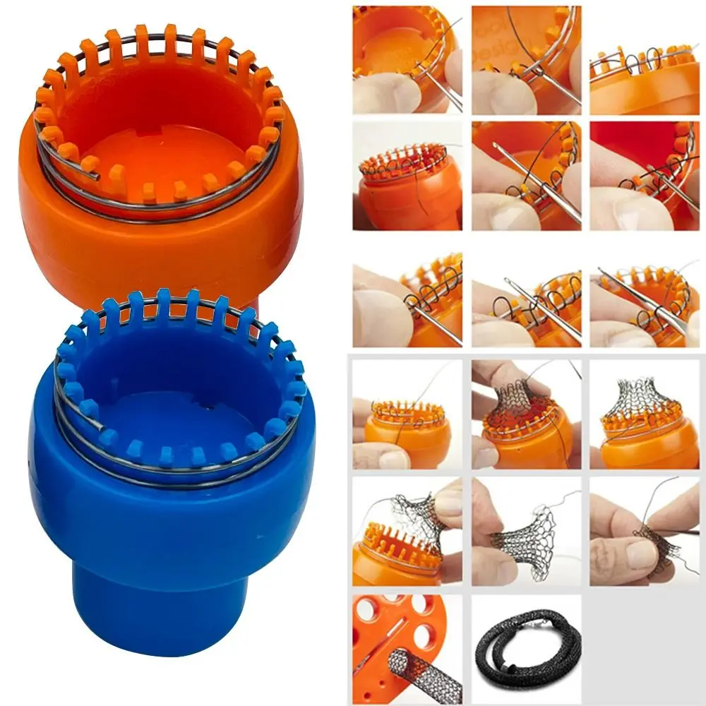 1PC Manual Automatic Knitting Machine DIY Wool Crochet Scarf Sweater Hats Socks Artifact Knitting Tools Sewing Accessories New