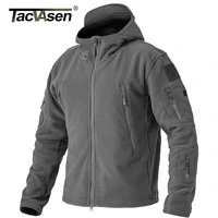 Buy TACVASEN Military Army Jackets Men Fleece Tactical Combat Jackets Full Zip Hooded Coats Hiking Climbing Outerwear Causal Parka Online - Image 5