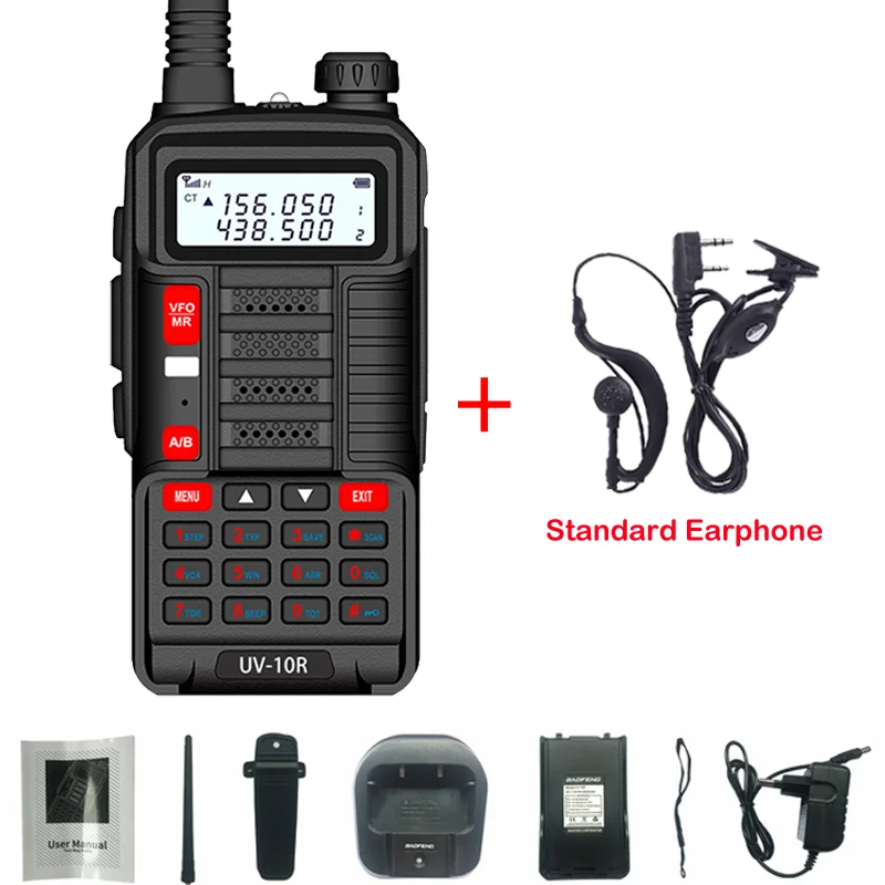 Baofeng UV-10 PRO Waterproof Walkie Talkie Dual Band High Power CB Radio Vhf Uhf CB Ham Radio Upgraded of UV-10 plus Radio UV5R cheap walkie talkies Walkie Talkie