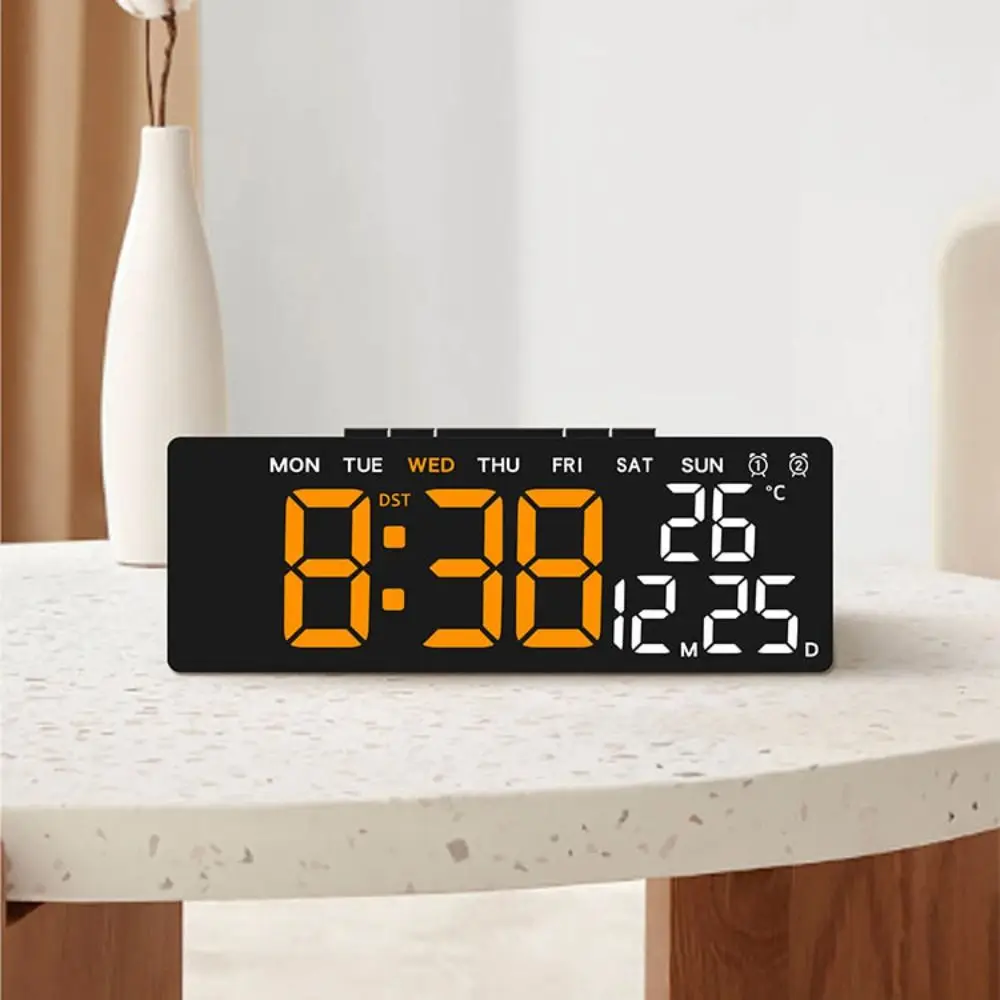 Digital Wall Clock with Multi-functional Date Display