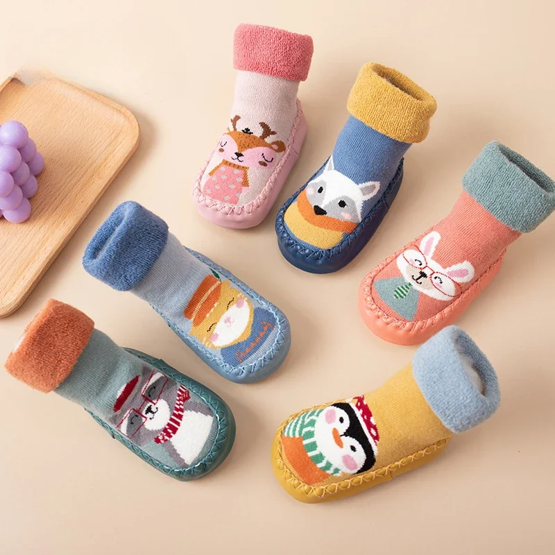 

Baby socks shoes socks anti-slip fall and winter new class a thick boys and girls socks baby supplies toddler floor socks‘