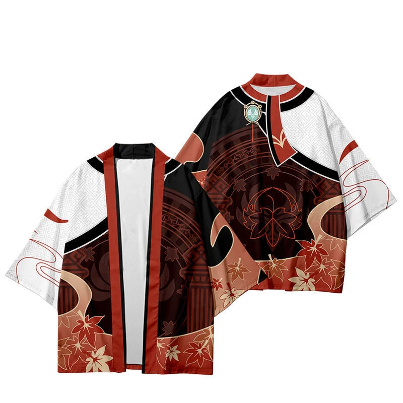 

Game Genshin Impact Kaedehara Kazuha Kimono 3D Print Kazuha Cosplay Haori Cloak Party Tops Streetwear Shirt High Quality