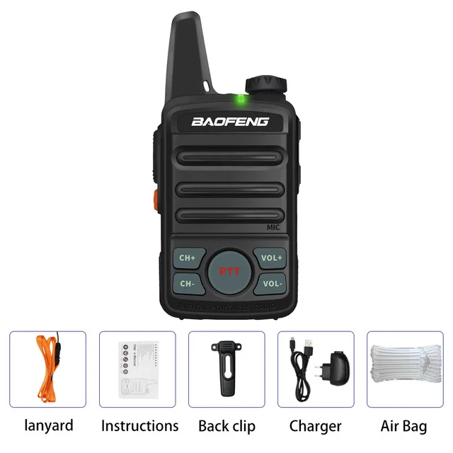 baofeng walkie talkie 2pcs Baofeng Original Mini Walkie Talkie BF-T1 Handheld Two-way Radio Portable Ham FM CB Radio UHF 400-470MHz Wireless Intercome walki talki Walkie Talkie