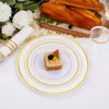Luxury Gold Dinnerware Set for 100 Guests – 700-Piece Party Collection