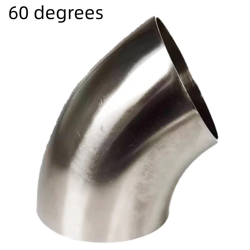 19/25/32/38/45/51/57/63/76Mm 304 Stainless Steel Sanitary Weld 30/45/60/90 Degree Elbow Pipe Fitting Water Pipe Fitting Hose Pipe Fitting