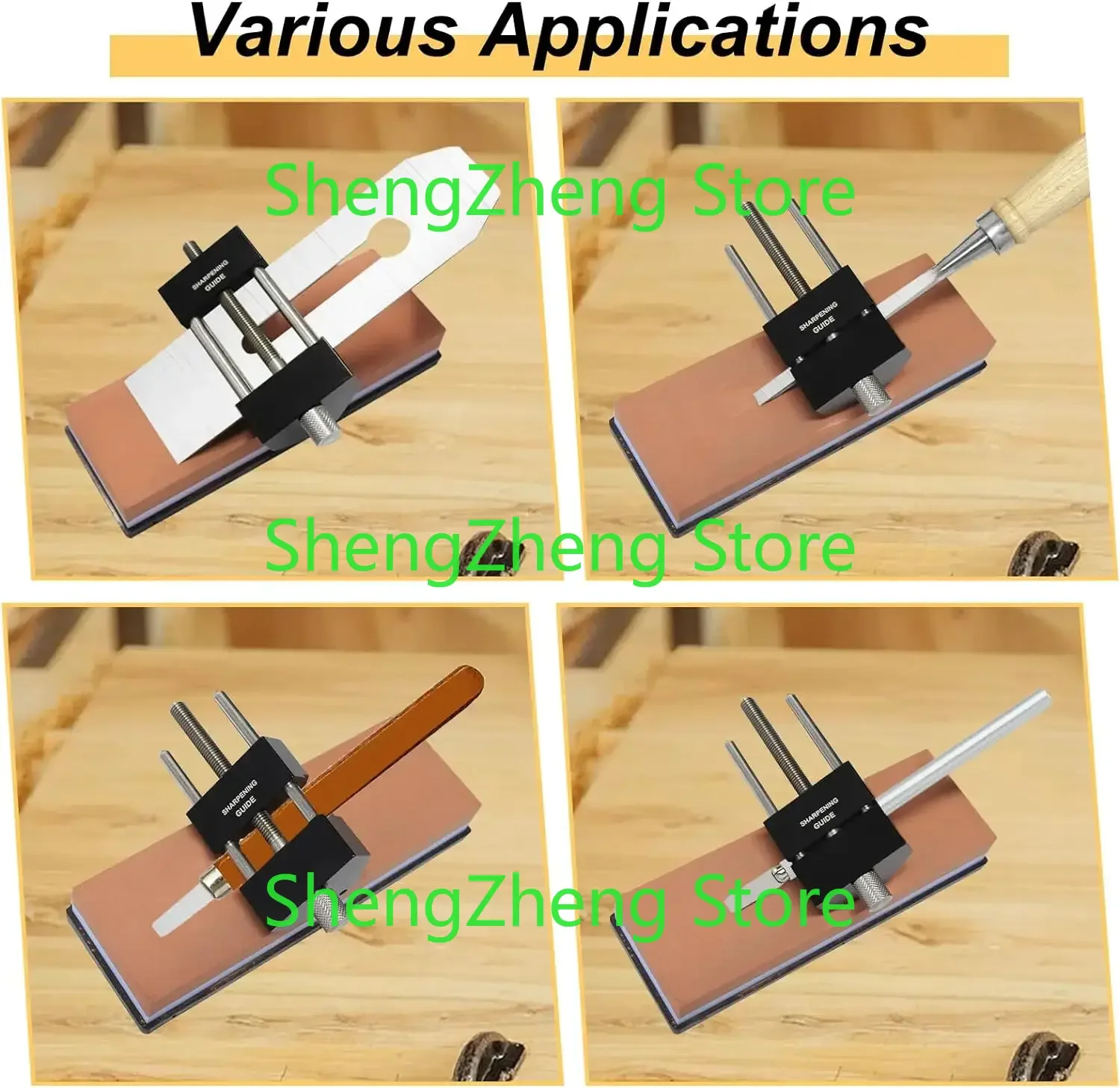 Angle Sharpening Jig Honing Guide System Chisel Sharpening Kit Woodworking Plane Hand Tool Wide Sharpening Range For Common Chisel Sizes