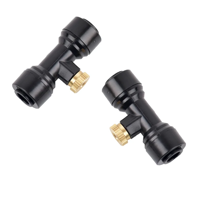 6 db Ködös Fúvókák Készlet Víz Utáni Fúvóka Pólók 1/4 Hüvelykes Sárgaréz Kültéri Kerti Spray -Hűtőrendszerhez