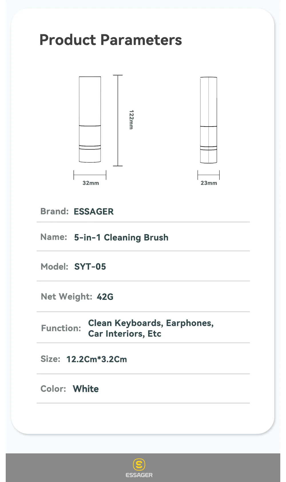 5-in-1 Cleaning Brush Bluetooth Earphones Cleaning Tool Cleaner Kit for Airpods