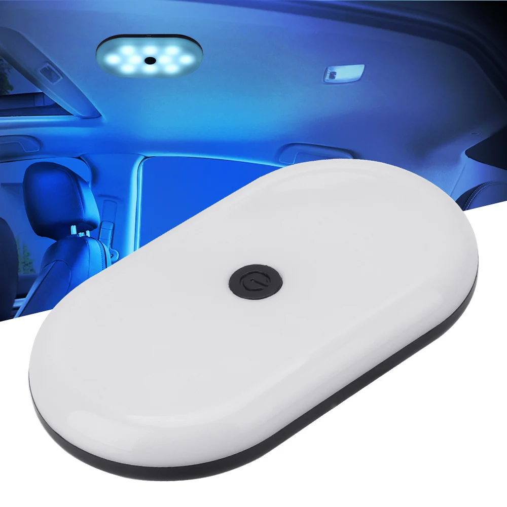 

Car Interior Reading Light Magnetic LED Night Square Touch Light 3 Modes Car Backseat Ceiling Roof Light Trunk Lamp