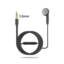 Universal USB - C Wired Earphone with Mic and 3.5mm Adapter (3.5mm Plug 120cm)