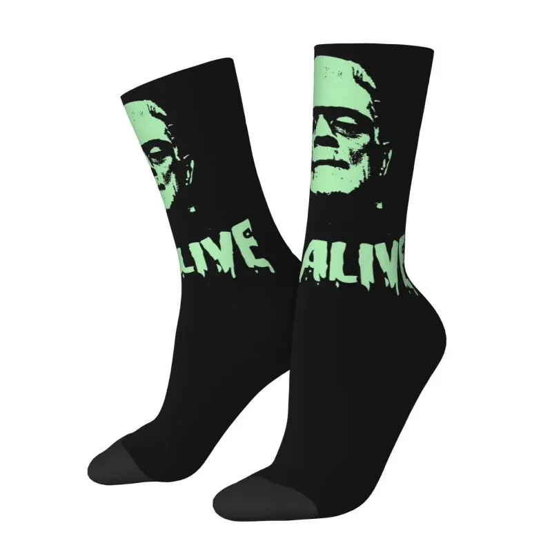 Fun Mens Franjesi Monster Dress Socks Unisex Confortevole Caldo 3D Print Horror Movie Crew Socks