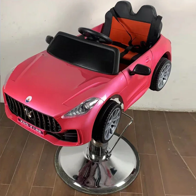 Children's Car Haircut Chair Electric Cartoon Toys Lifting Salon Hairdressing Shampoo Bed