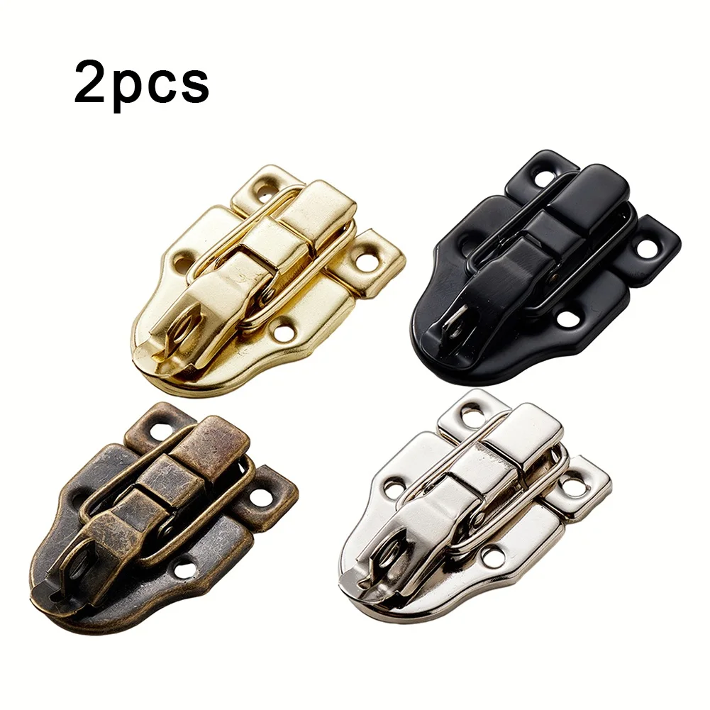 

2PCS Jewelry Chest Box Latch Hasp Clasp Antique Luggage Duckbill Buckle Suitcase Case Latch Wooden Box Toggle Latch Hardware