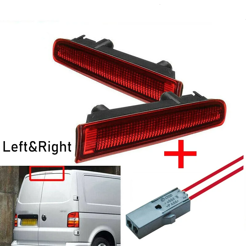 3A Luce Freno Di Alto Livello Per Vw Transporter T5 T6 Barn Door Spr Con Spina Connettore Precablata