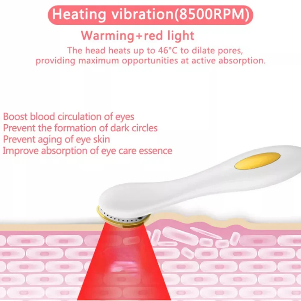 EMS Microcurrent Vibrating Eye Massager Facial Anti-aging Skin Rejuvenation Anti-aging Galvanic Spa Face Lifting Wrinkle Remover