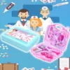 15PCS Multifunctional Medical Tool Box Portable Suitcase Simulation Family Doctor Nurse Pretend Play Set Kids Educational Toy 1