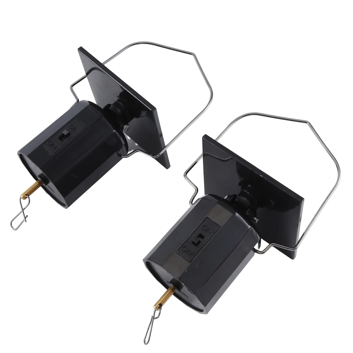 Solar Hanging Display Motor Rotating Small Motor Solar Energy Wind Spinner Motor Multi-Purposes Rotatable Hook 2Pcs 5