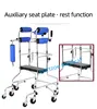 Upright Rollator Walker Stand Up Walker with 8 Wheels Anti-tilt Wheels hemiplegia walker stand frame with seat 5