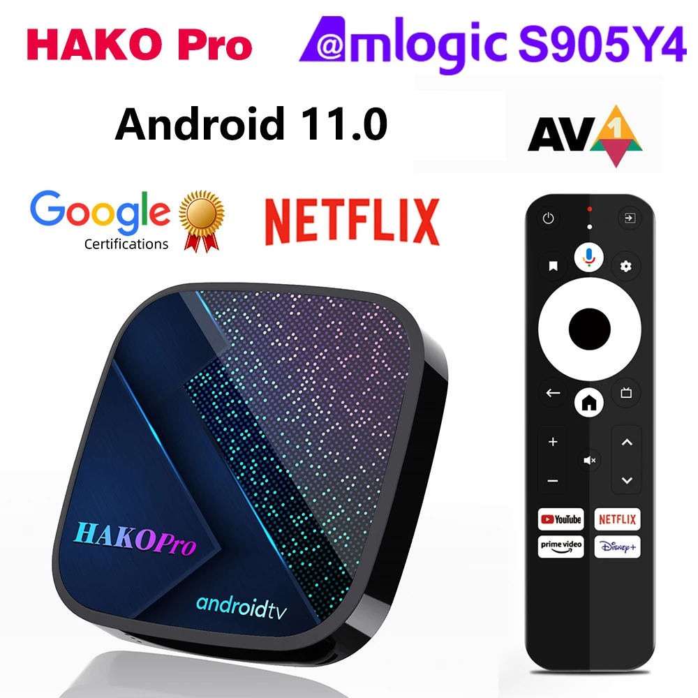 HAKO-Pro-Set-Top-Box-Android-11-0-Smart-TV-Box-Amlogic-S905Y4-DDR4-4 ...