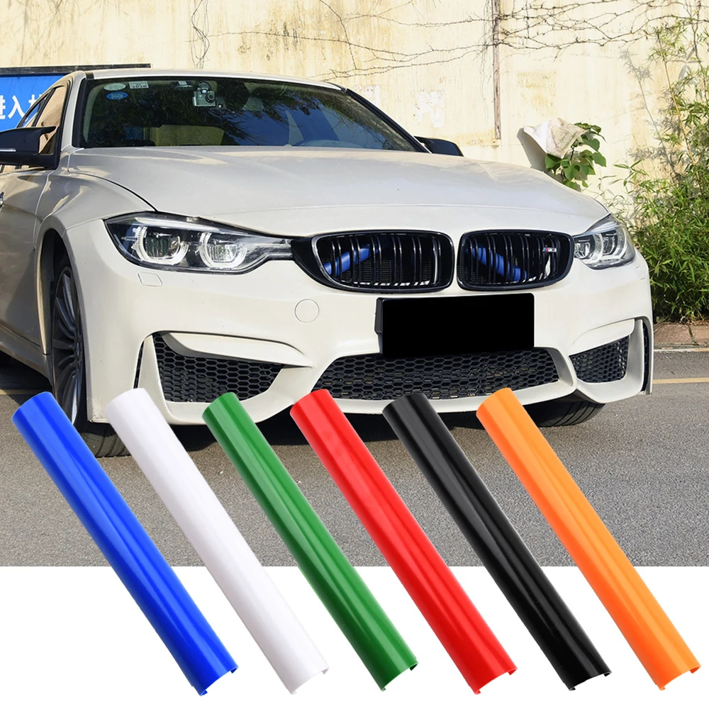 자동차 전면 그릴 트림 스트립, V 브레이스 M 스포츠 바 장식, BMW F20 F21 F22 F23 F30 F31 F32 F33 F34 F35 F36 F40 F45 F46, 2 개