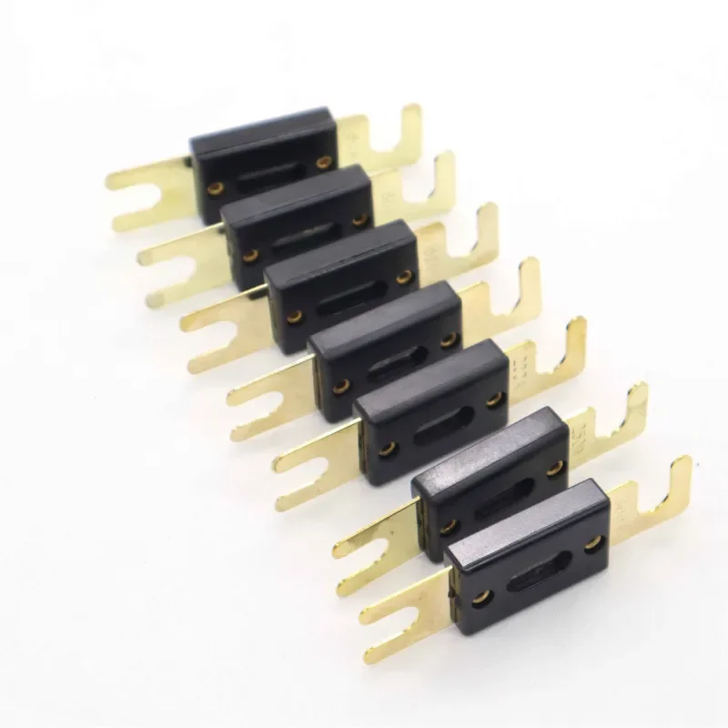1 Piece ANL Type Fuse Gold Plated Fuses 100A 125A 150A 200A 250A 300A Car Vehicle Audio Video Fuse Blade
