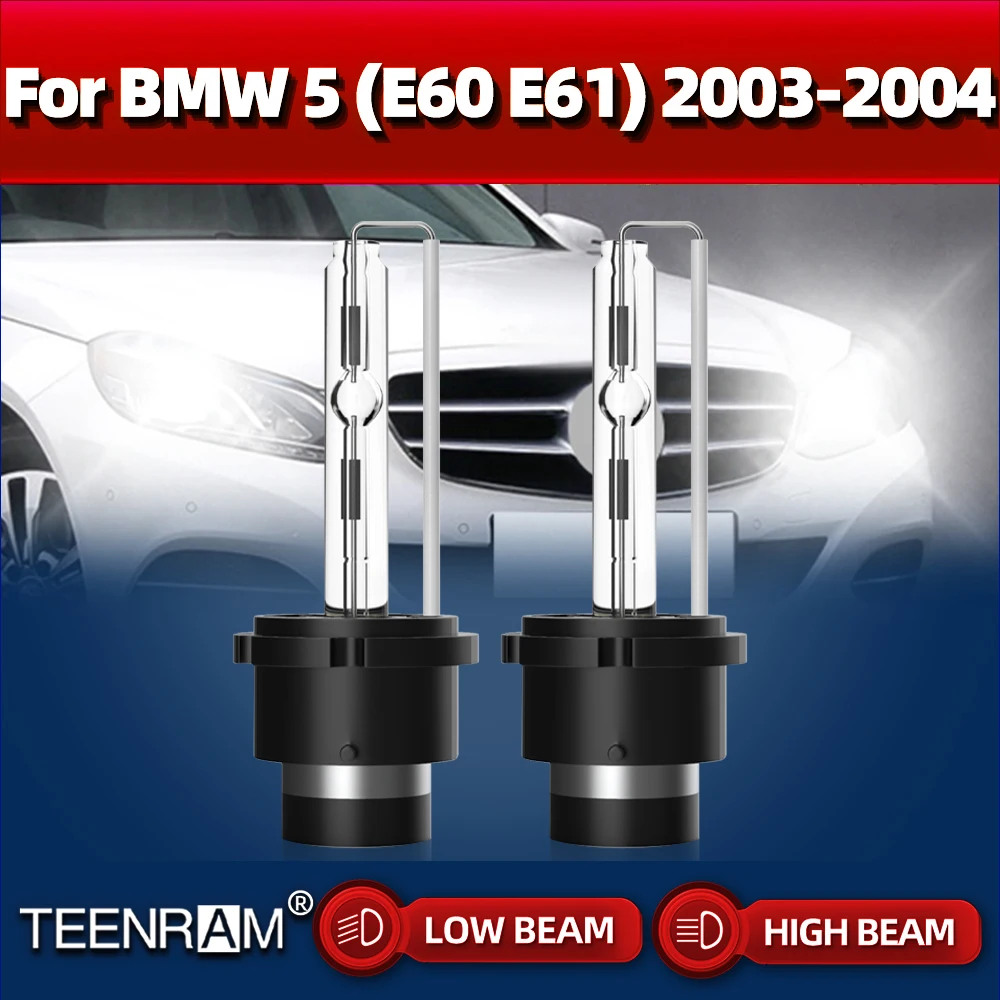 

D2S Ксеноновые лампы 35 Вт 6000 лм HID ксеноновые лампы 12 В 2003 к белые автомобильные фары для BMW 5 (E60 E61) 2004