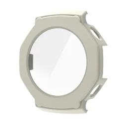 Durable Hard Edge Glass Protector Film with Frame Case (Beige)
