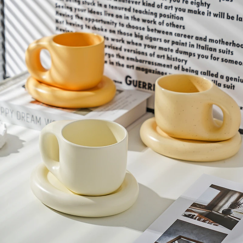 

Saucer Coffee Cup Drinking Cups and Saucers Home Office Tea Cup Coffee Cups Korean Mug