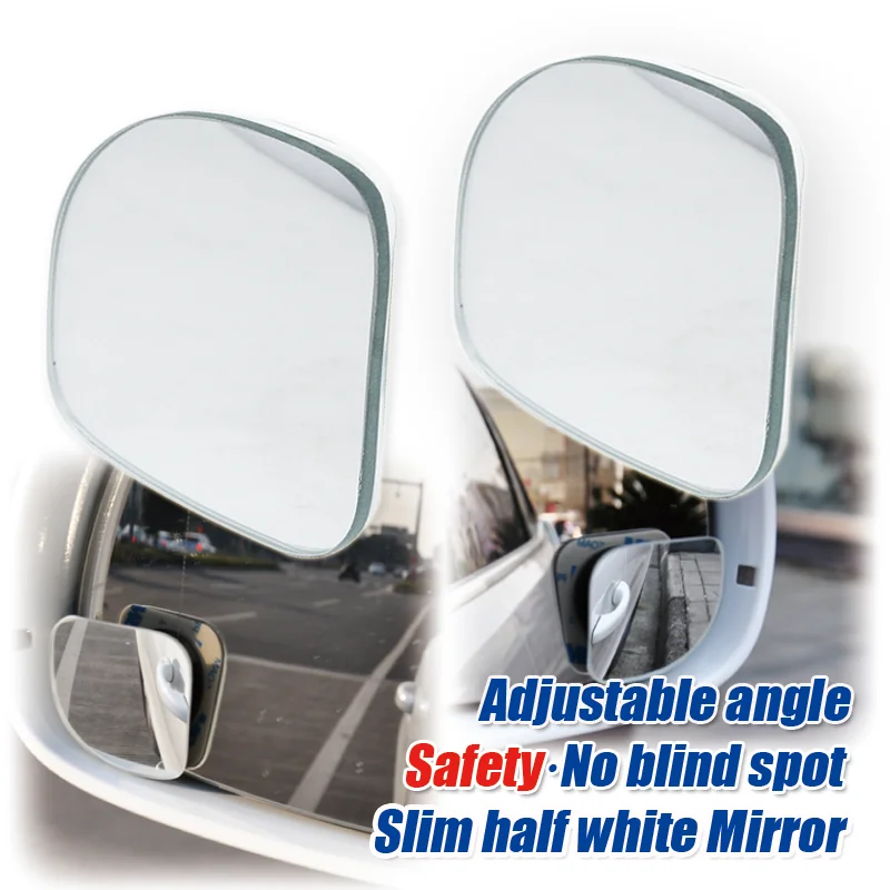 

2pcs Car 360 Degree Half Angle Blind Spot Mirror Auto Accessories Adjustable Wide Angle Blindspot Rearview Parking Mirror