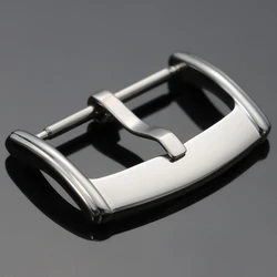 Premium Stainless Steel Metal Watch Band Buckles - Silver, Black, Rose Gold Options - 20mm (Silver)