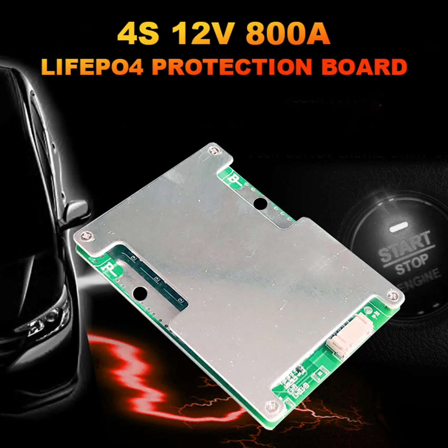 리튬 배터리 충전기 BMS 보호 보드, 전원 배터리 포함, PCB 보호 보드, 밸런스 강화, 4S, 12V, 800A LiFePO4