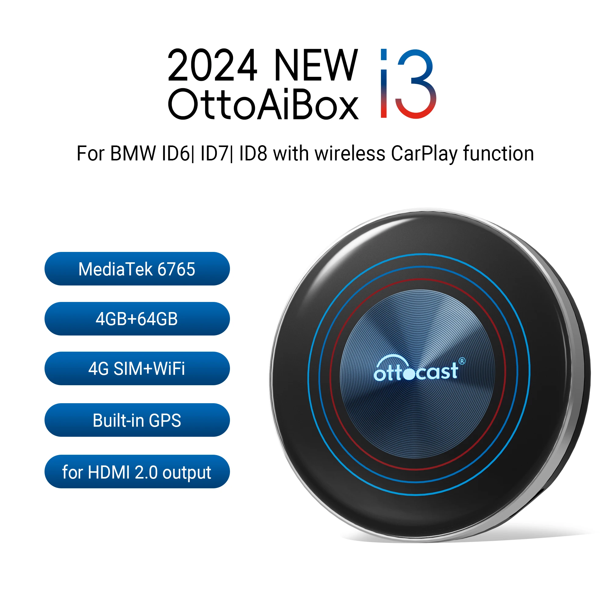 2024 neue ottocast ottoaibox i3 android ai box drahtlose tv box 