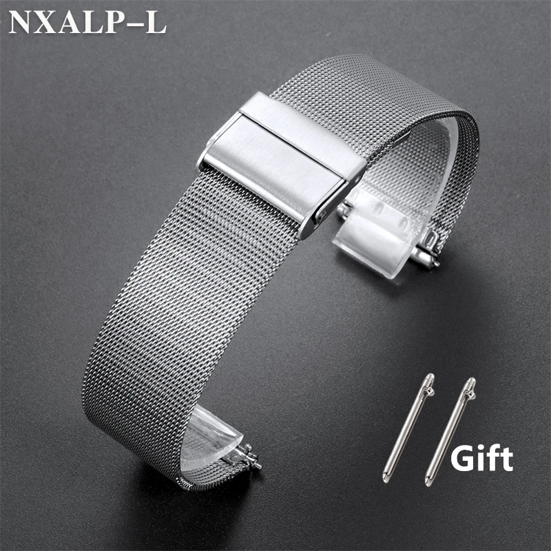 Elegant Milanese Mesh Stainless Steel Watch Band - Sleek and Durable 1.5mm Thickness Strap