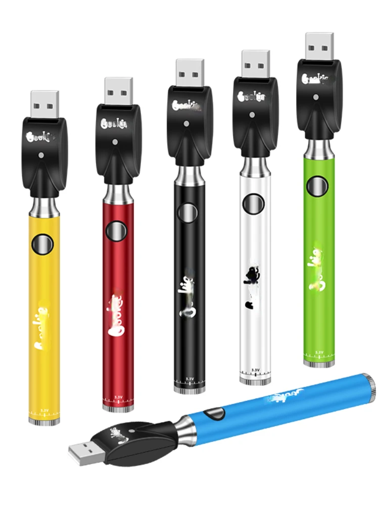 30 stücke Cookie Back woods 900mAh VV Vapes Batteries pannung vorheizen einstellbar mit USB-Ladegerät passen dicke Öl patronen Tank_S06f98b59a47b40e1833c79bb246e7732k