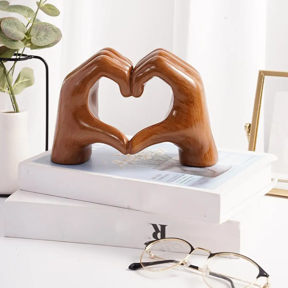 Mother's Day Heart-shaped Resin Statue Gift Light Decoration Room Luxury Desktop Home Living R4h3 6