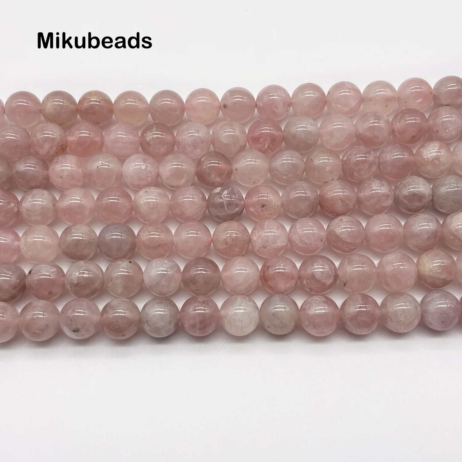 WholesaleNatural8mmMadagascarPinkQuartzCrystalSmoothRoundStone