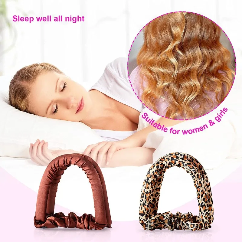 Heatless Curling Rod Headband Hair Curler Lazy Hair Rollers for Long No Heat Curl Overnight Band Magic Wave Curlers Rollers