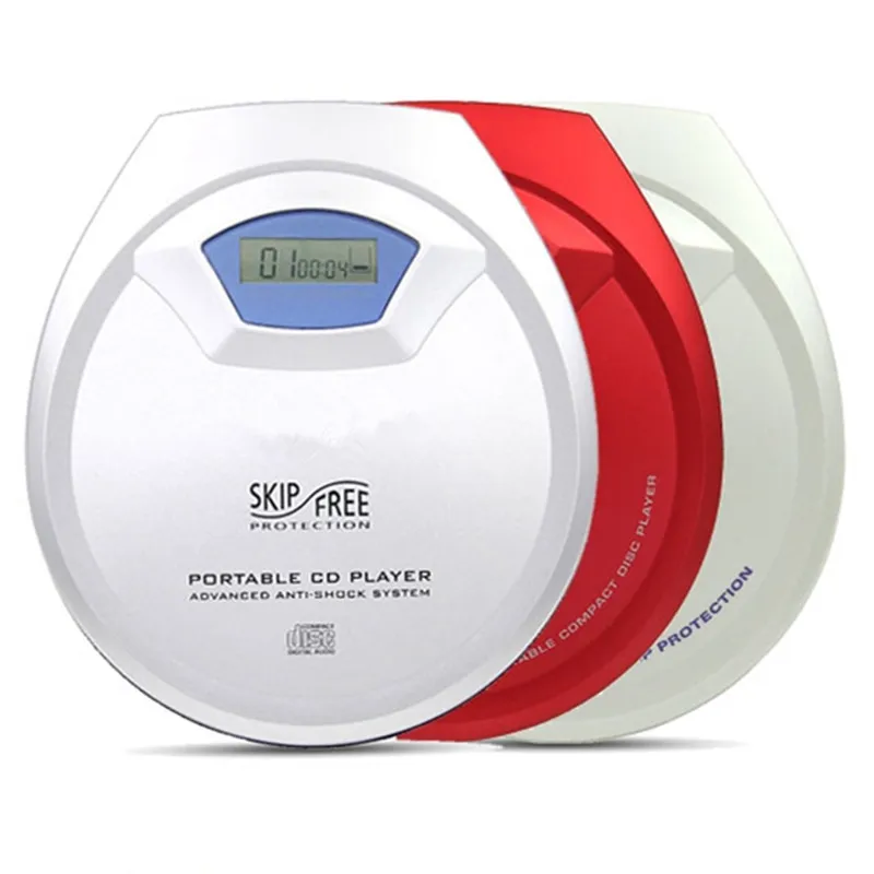 Portable CD Player Walkman Support Disc Type CDR-RW Heavy Bass Loop Play LCD Screen Charge Battery Machine Electronic Shockproof