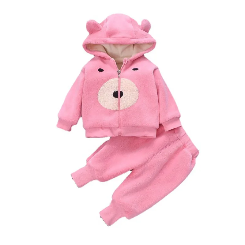 

MODX Winter Children Girls Clothes Baby Boys Fashion Thick Hooded Jacket Pants 2Pcs/Sets Toddler Casual Costume Kids Tracksuits
