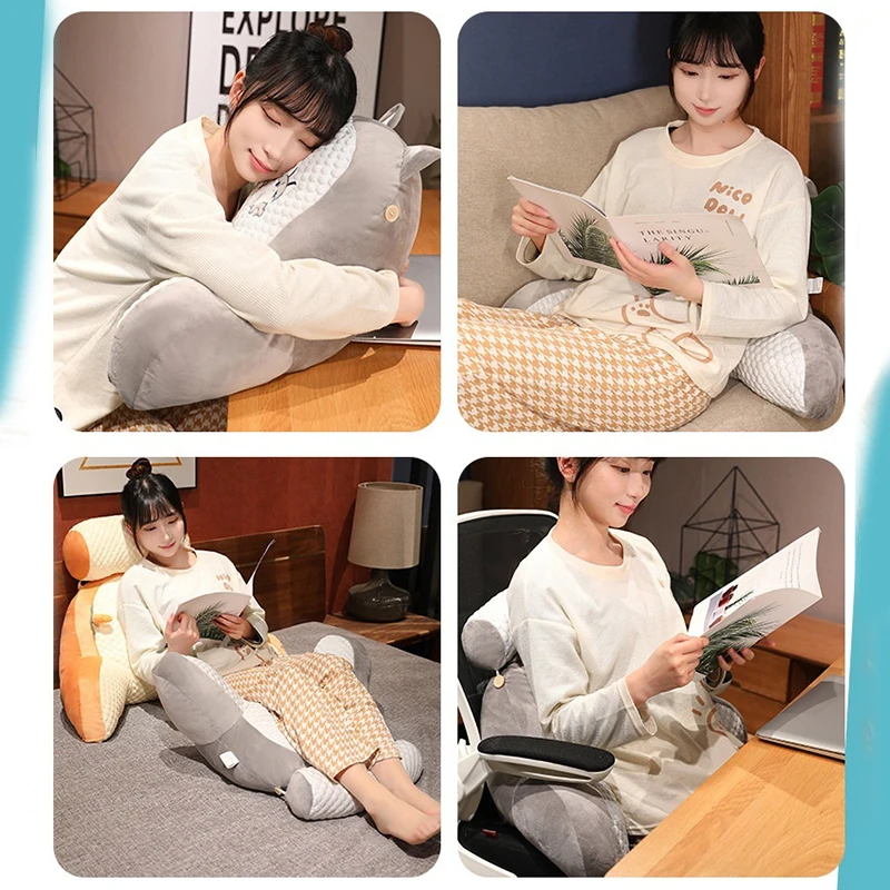 70cm Lounge Chaise Backrest Cushion for Bed Headboard Sun Lounger Chair Pillow with Headrest for Reading Winter Home Products 4
