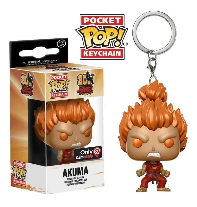 Funko Pop Pocket Pop Portachiavi Akuma Vinyl Dolls Figure Toys Brinquedos Collection Model Toy For Children Gift Collection Toy