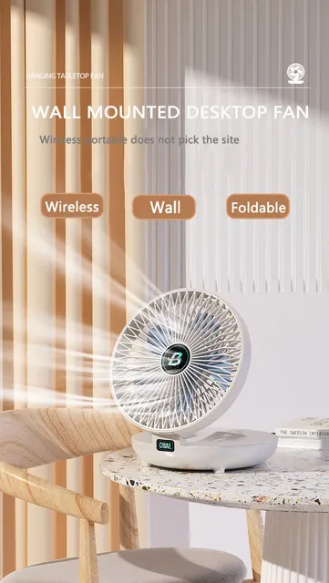 Ventilatore Da Parete Avvitabile | Portatile, Flessibile E Silenzioso Per Casa - Foto 8