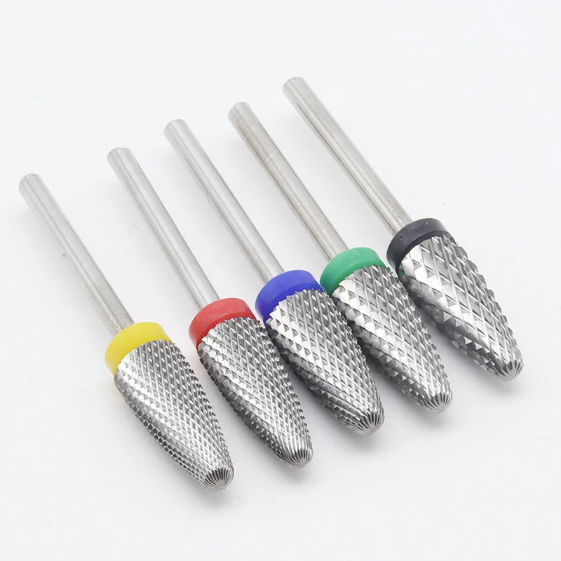 

1pcs New~ Milling Tungsten Carbide Nail Drill Bit 3/32" Rotary Burr Bits For Manicure Electric Nail Drill Accessories