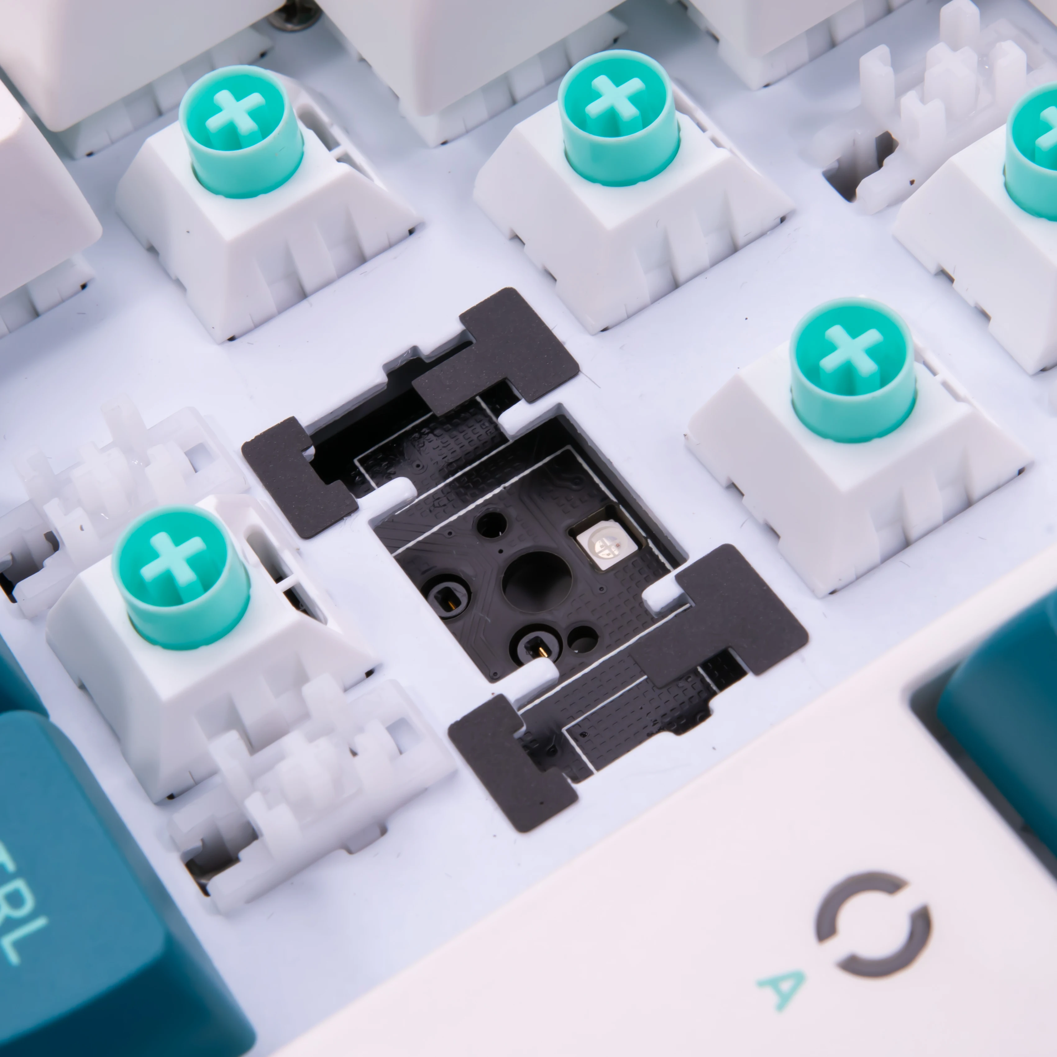 placa de teclado mecânica estabilizadores montados fitas poron placa estabilizadores espuma